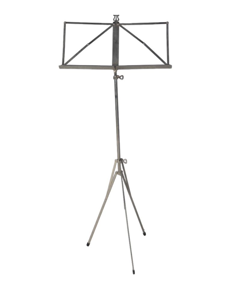Vintage K & M Steel Music Stand with Adjustable Height and Tilt