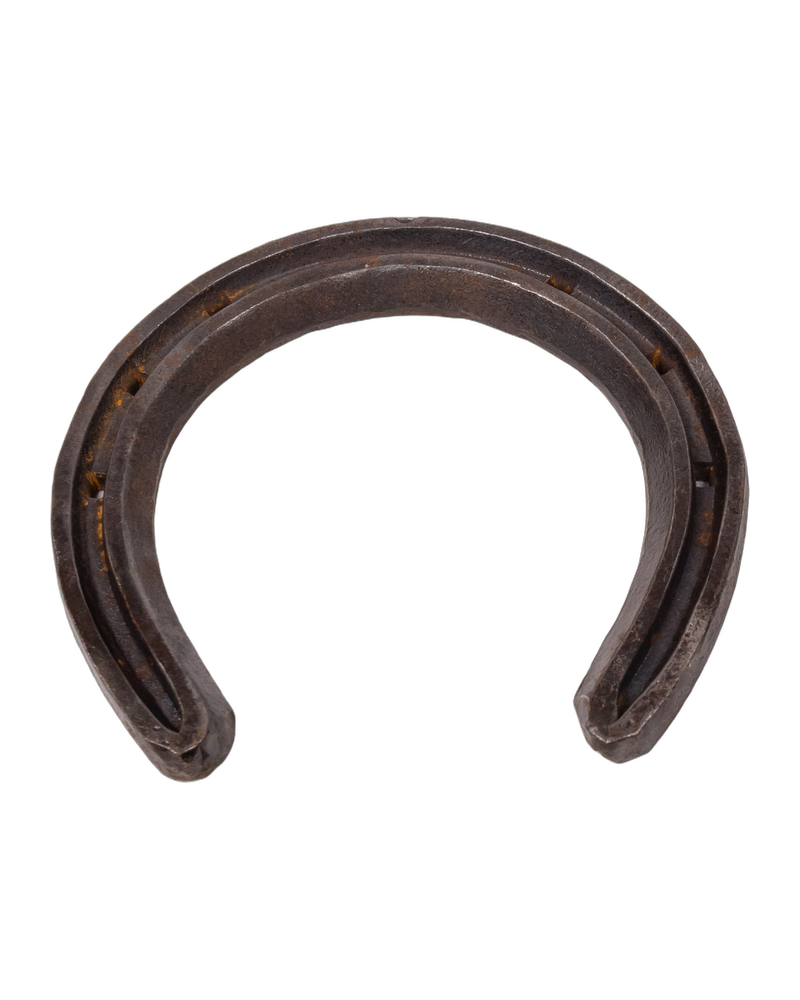 Vintage Metal Horseshoe with Aged Finish