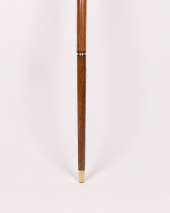 Alternative view of Vintage Wood Walking Stick with Brass Horse Head Handle