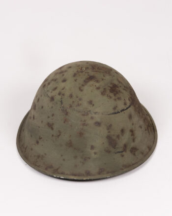 Vintage Steel Military Helmet with Distressed Finish
