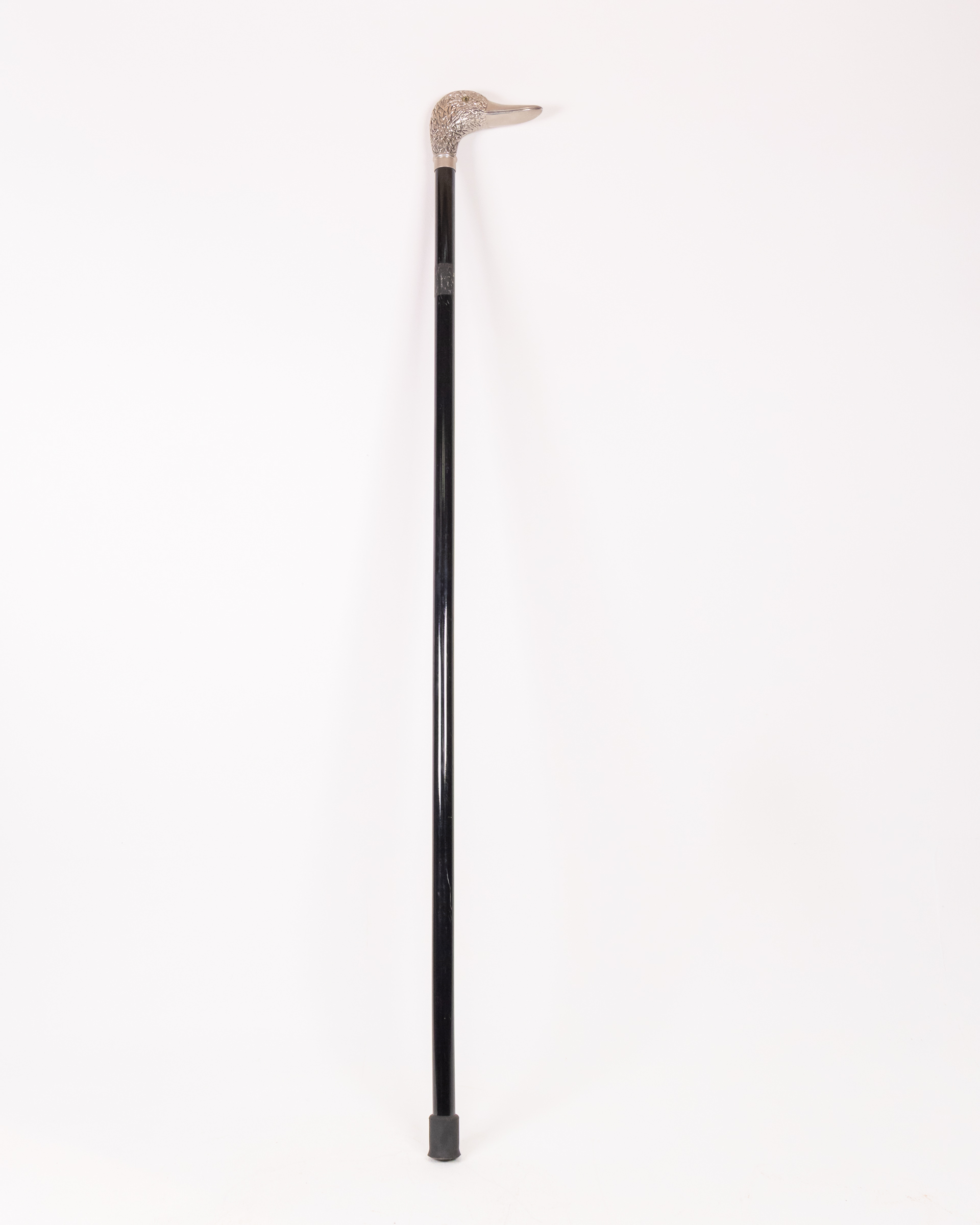 Duck Head Silver Plated Walking Stick