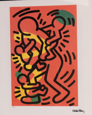 Alternative view of Keith Haring Lithograph Framed Artwork Limited Edition