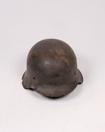 Vintage German M35 Steel Helmet with “Schlacht” Marking