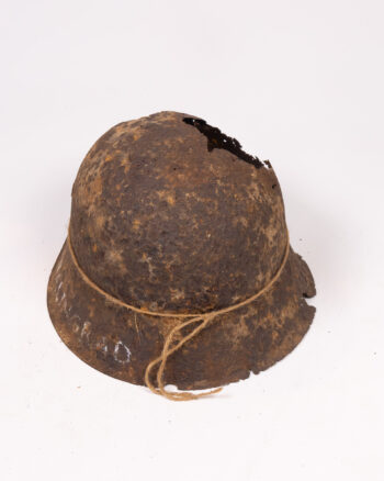 Alternative view of WWII Relic German Stahlhelm Helmet with Stalingrad Inscription