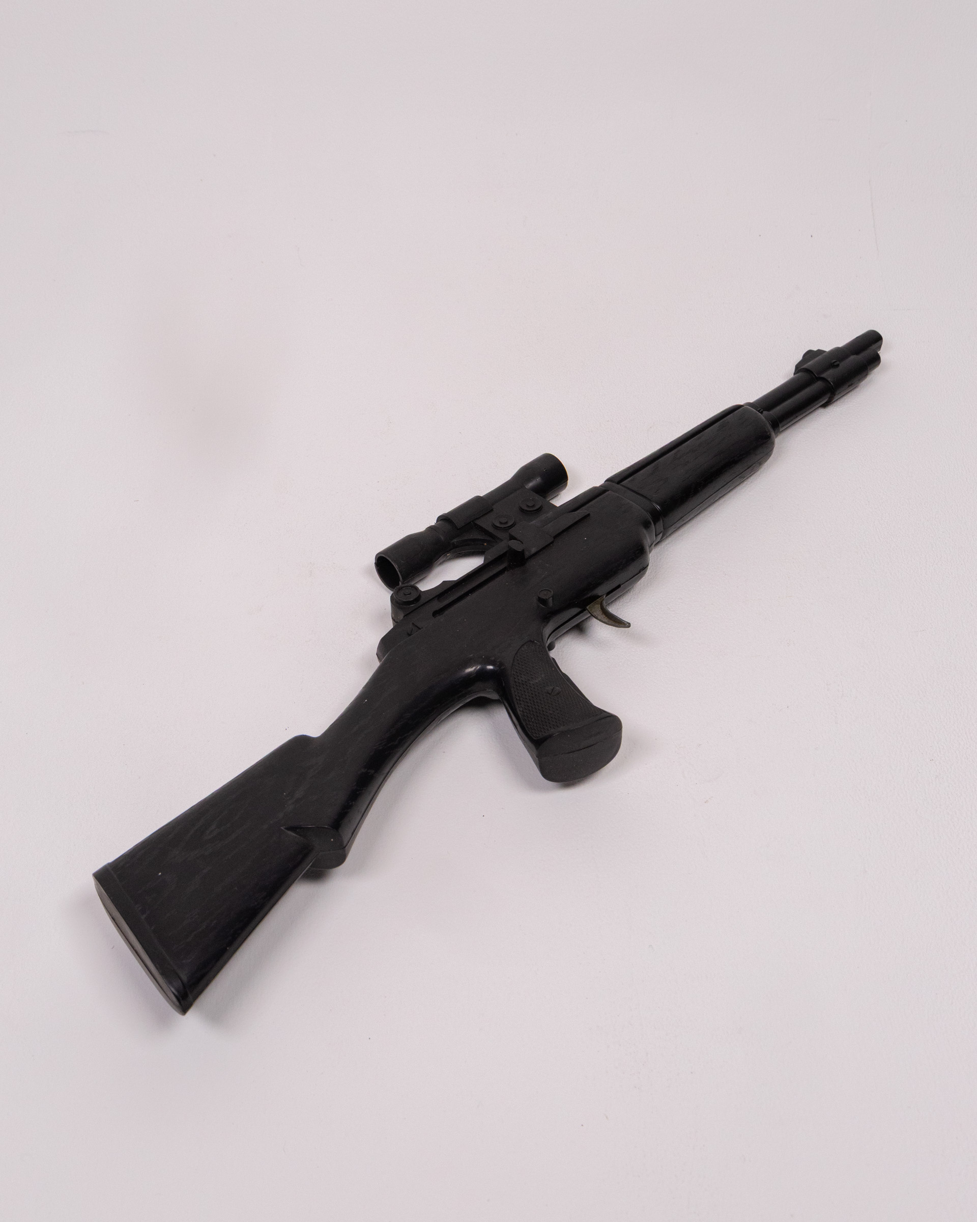 Black Plastic Toy Rifle with Scope