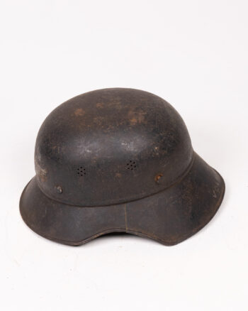 Vintage German M17 Steel Combat Helmet with Volksturm Insignia