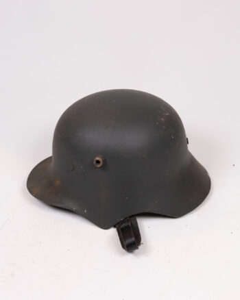 ReproductionGerman M35 Steel Helmet with Leather Chinstrap