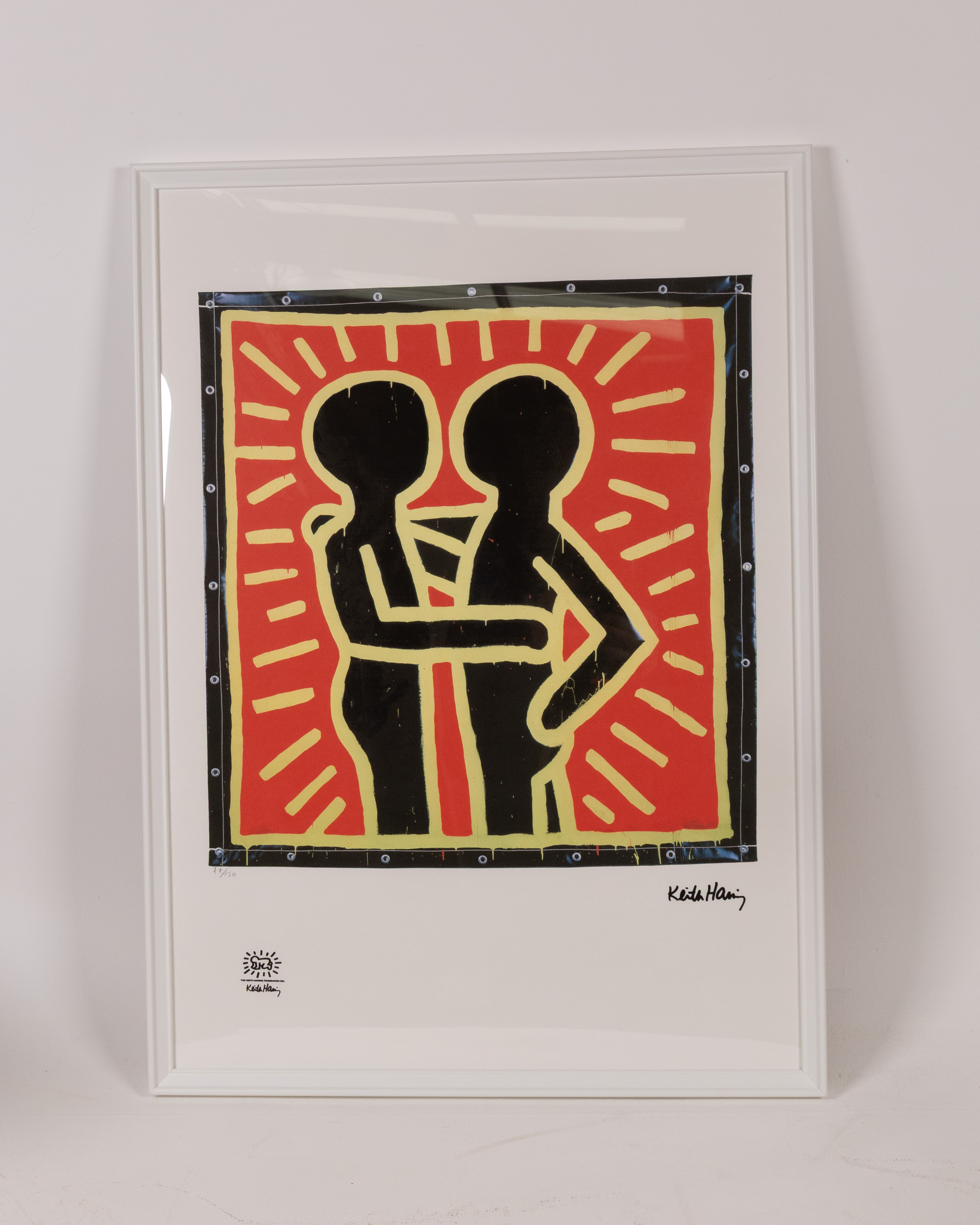 Keith Haring Framed Lithograph with Certificate