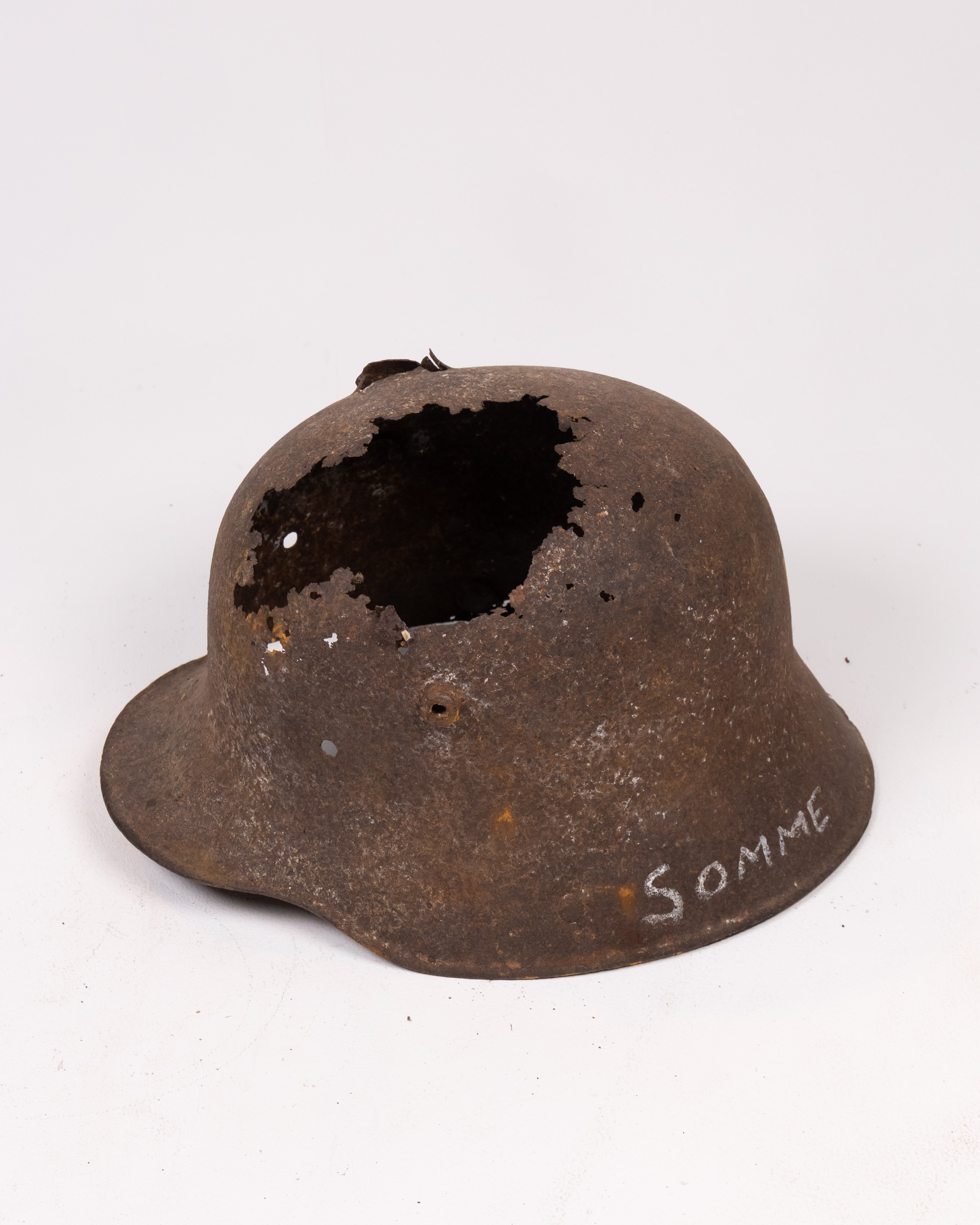 Vintage WWI German Stahlhelm M1916 Steel Helmet with Somme
