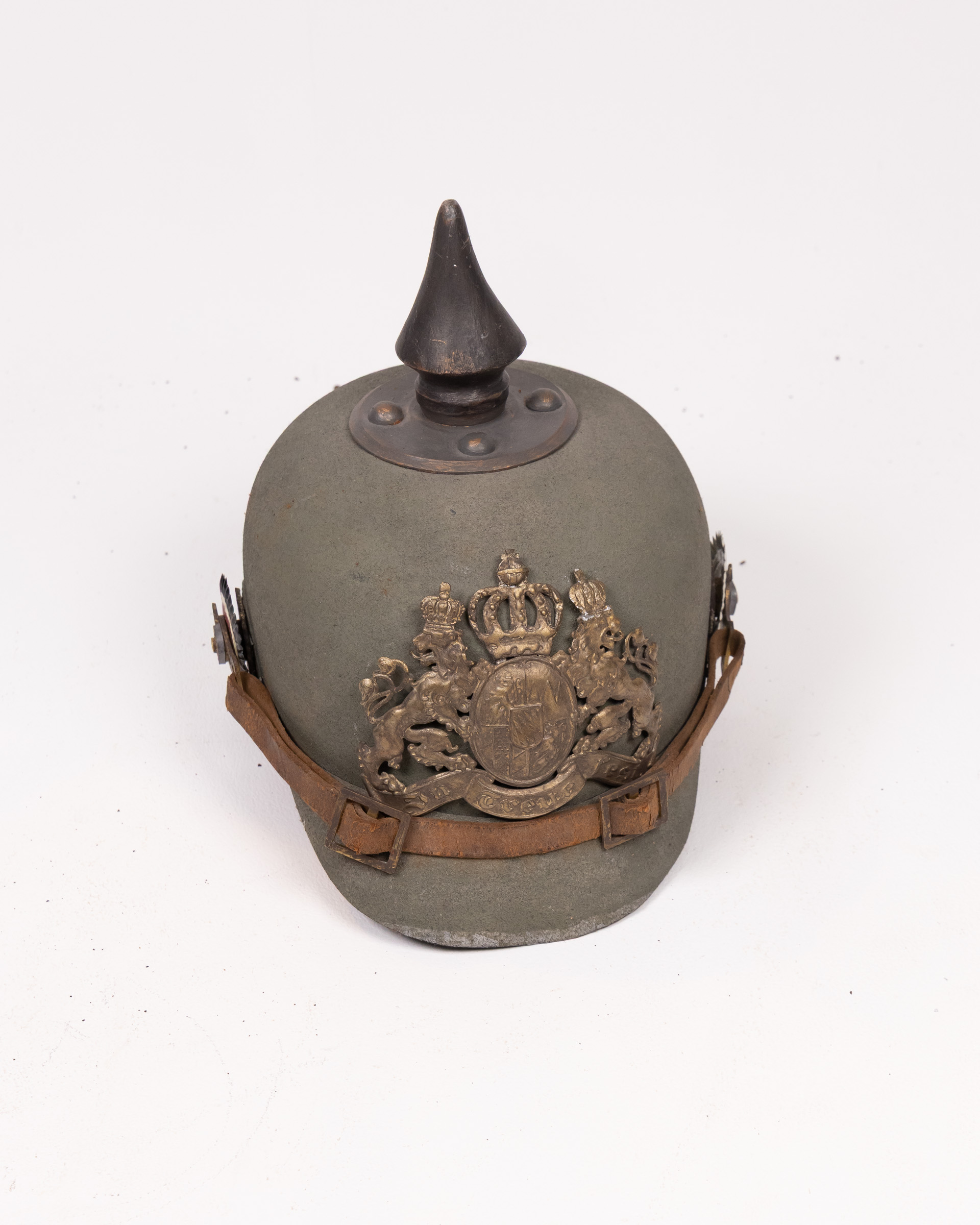 Reproduction German Pickelhaube Helmet with Leather Strap