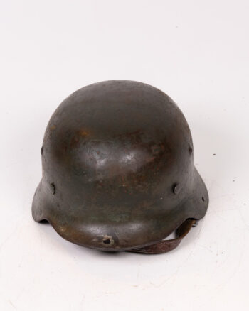 Alternative view of Vintage German M16 Steel Helmet with Leather Liner
