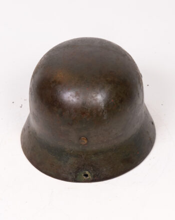 Vintage German M16 Steel Helmet with Leather Liner