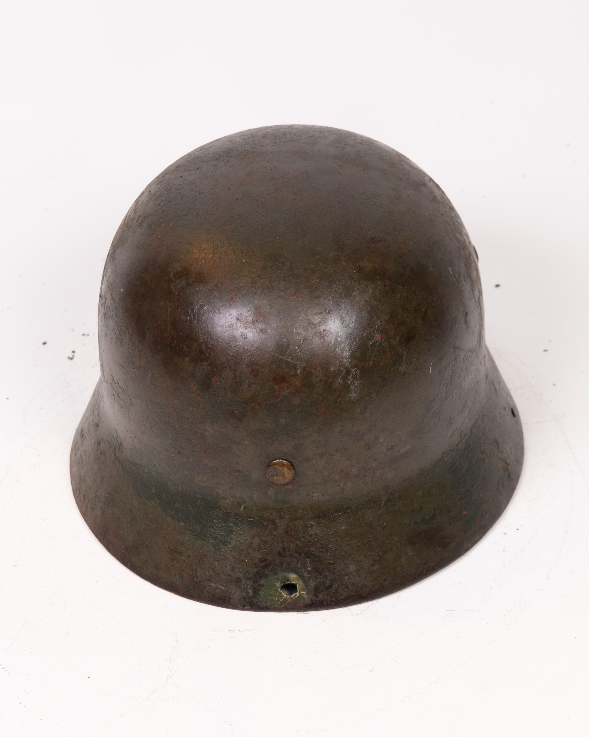 Vintage German M16 Steel Helmet with Leather Liner