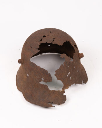 WWI German Steel Helmet M1916 Relic Condition with Damage