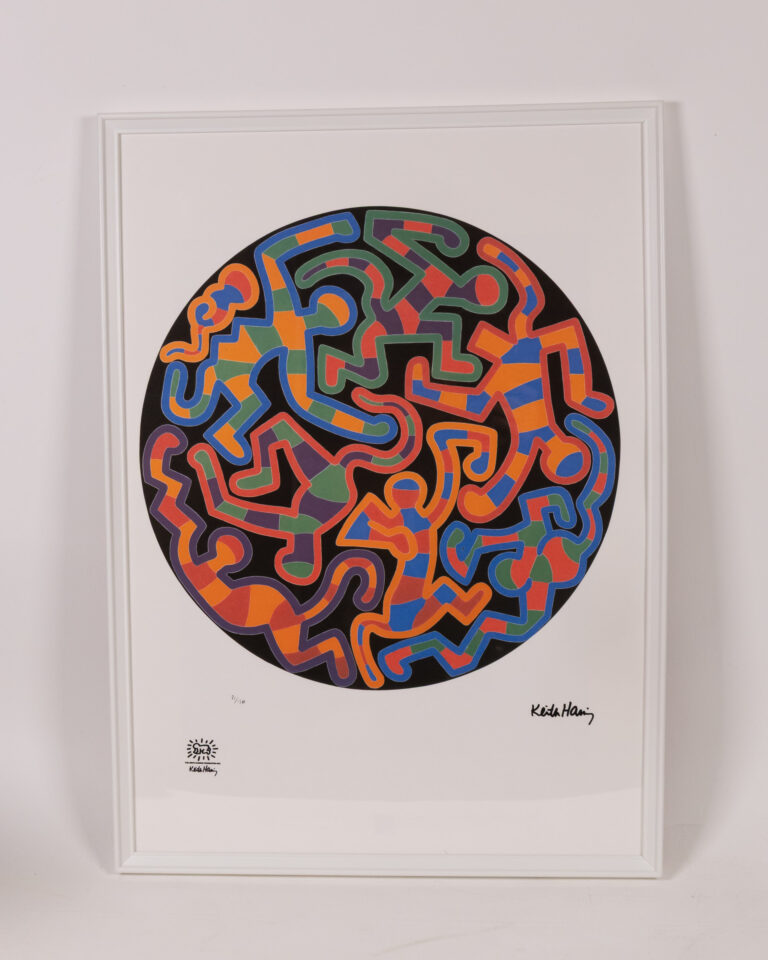 Keith Haring Framed Signed Limited Edition Print with COA