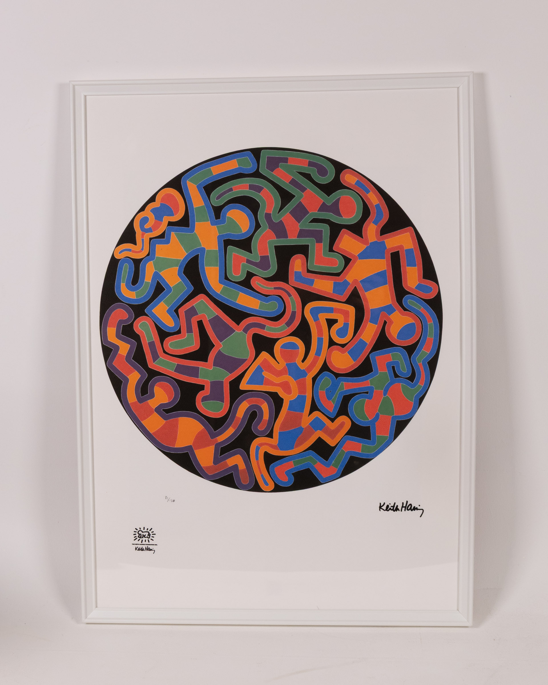 Keith Haring Framed Signed Limited Edition Print with COA