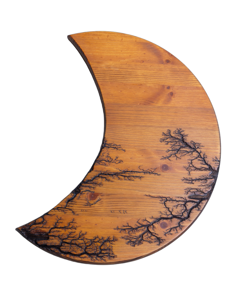 ‘Wooden Fractal Moon’ by The Lightning Shack