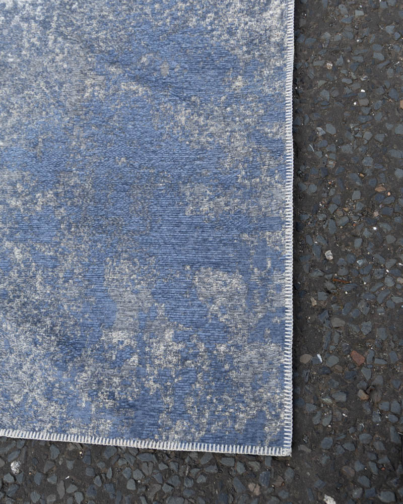Abstract Blue Rug Pattern Contemporary Blue Abstract Pattern Rug with Woven Texture - ZZ37 - On ...