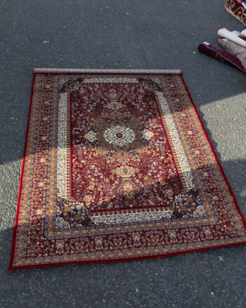 Alternative view of Persian Style Patterned Rug with Fringed Border - ZZ02