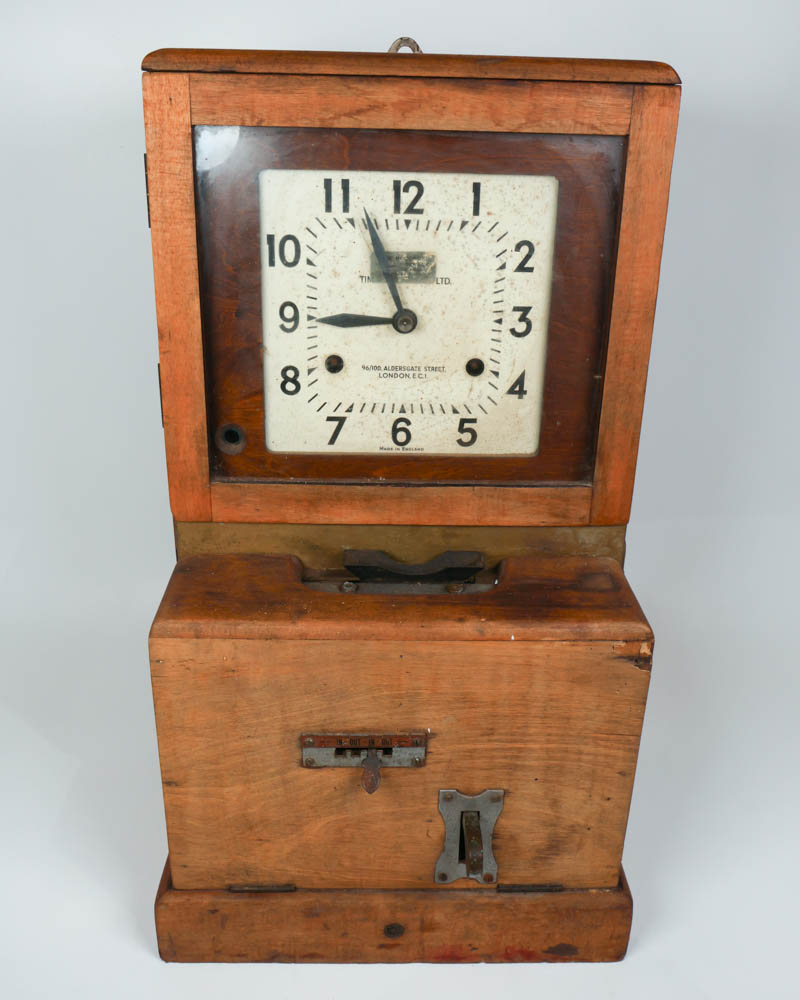 Vintage TIM Recorder Time Clock with Mechanical Punch