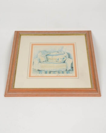Limited Edition Print “Cottage Sofa” by Anne Tallentire with Wood Frame