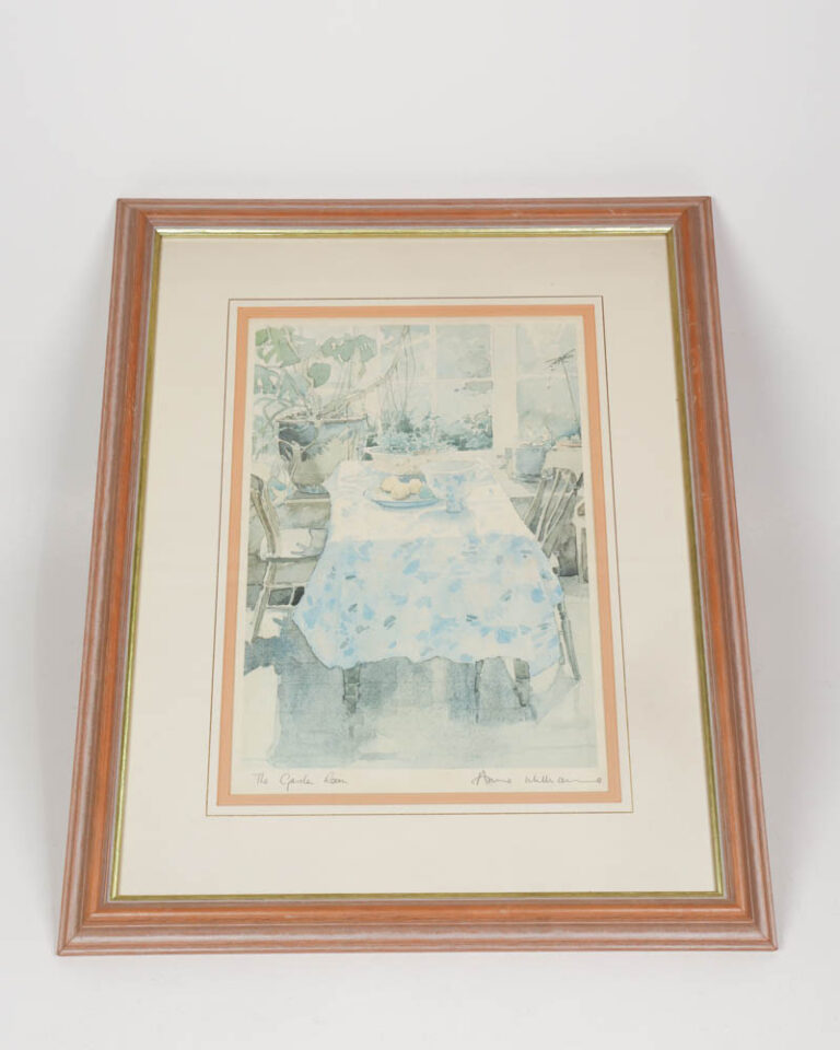 Vintage Annie Williams Framed Garden Room Print