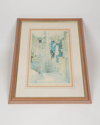 Vintage Watercolour Print Signed Roy Edwards Fine Arts