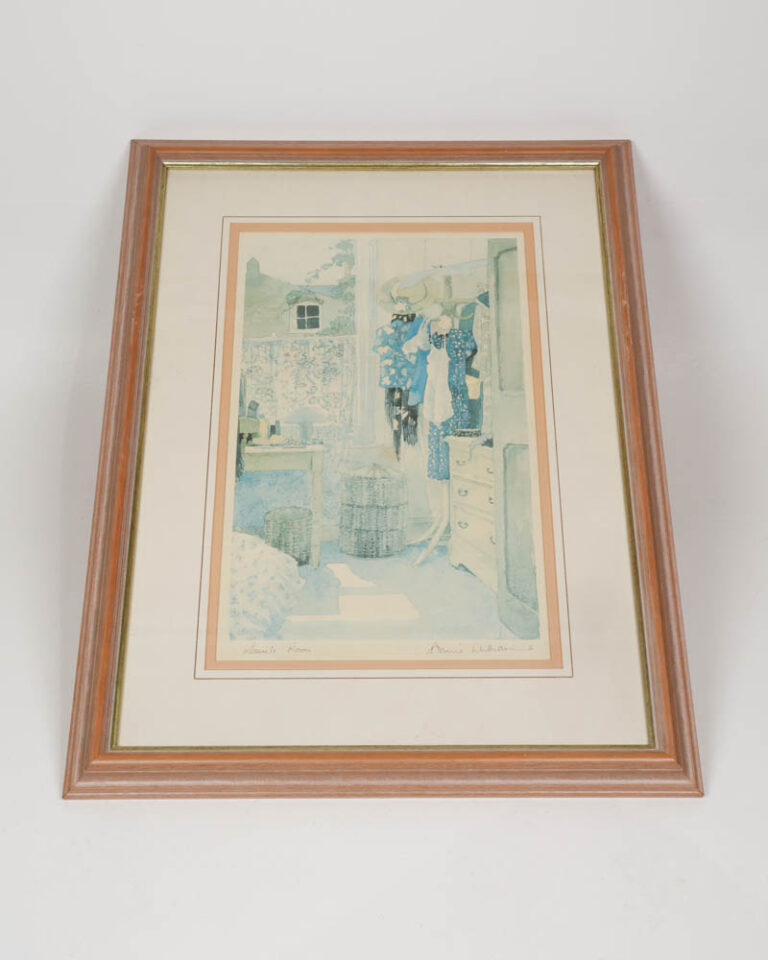Vintage Watercolour Print Signed Roy Edwards Fine Arts