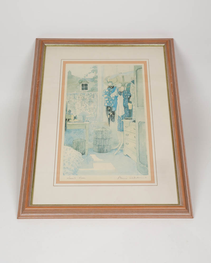 Vintage Watercolour Print Signed Roy Edwards Fine Arts