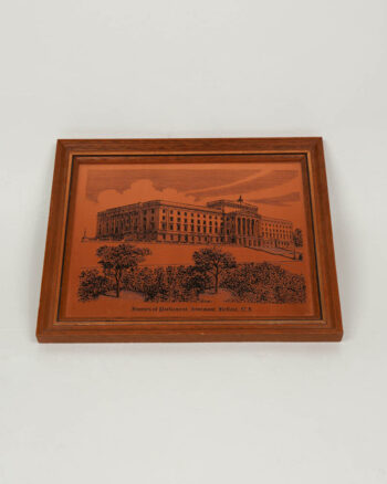 Vintage Copper Craft Etching Houses of Parliament Framed
