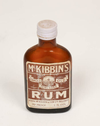 Vintage McKibbin’s Rum Bottle with Original Cap