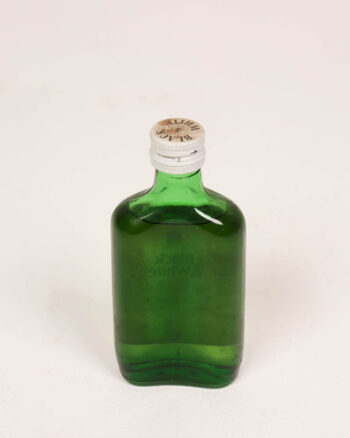 Miniature Black & White Whisky Bottle with Paper Label