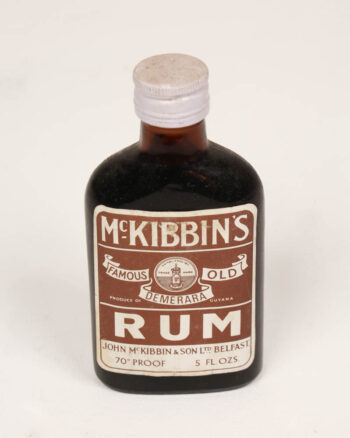 Vintage McKibbin’s Demerara Rum 1/4 Bottle Belfast
