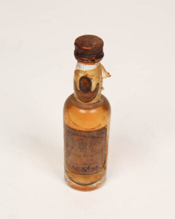 Vintage MacNish’s Miniature Scotch Whisky Bottle with Label