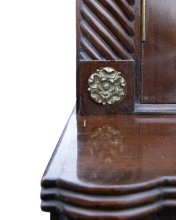 Large Victorian Mahogany Display Cabinet with Glass Doors