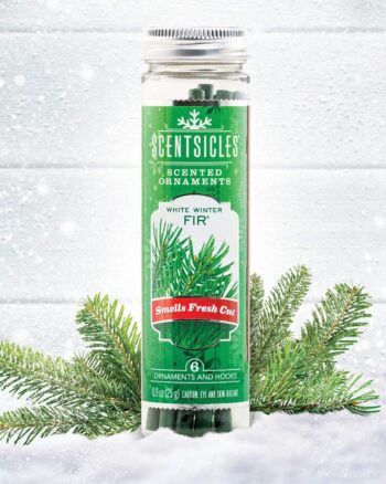 Scentsicles White Winter Fir Scented Ornaments – Six Sticks & Hooks