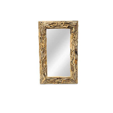 Naturale Driftwood Mirror with Unique Wood Frame 100cm