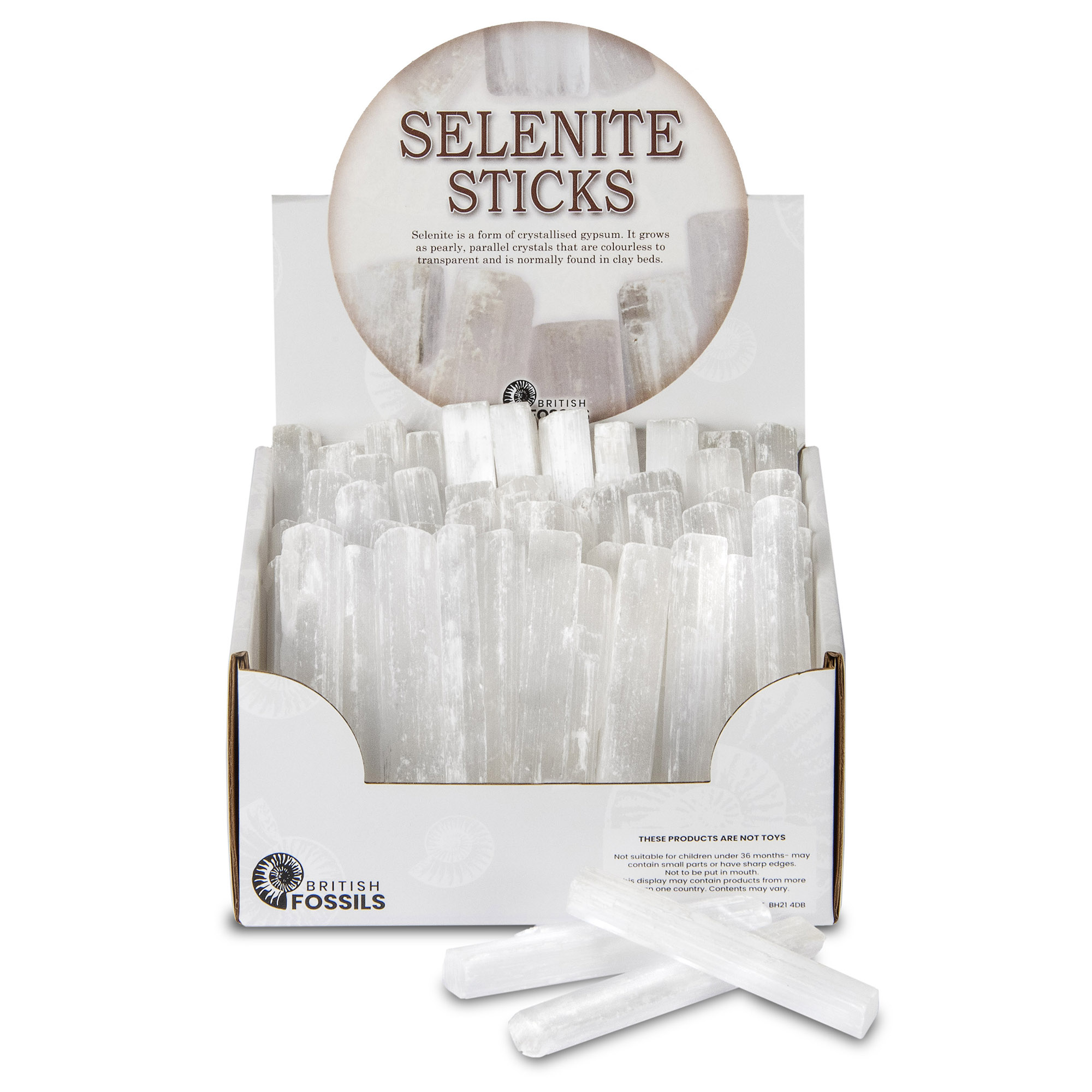 Selenite Sticks with Natural Crystals