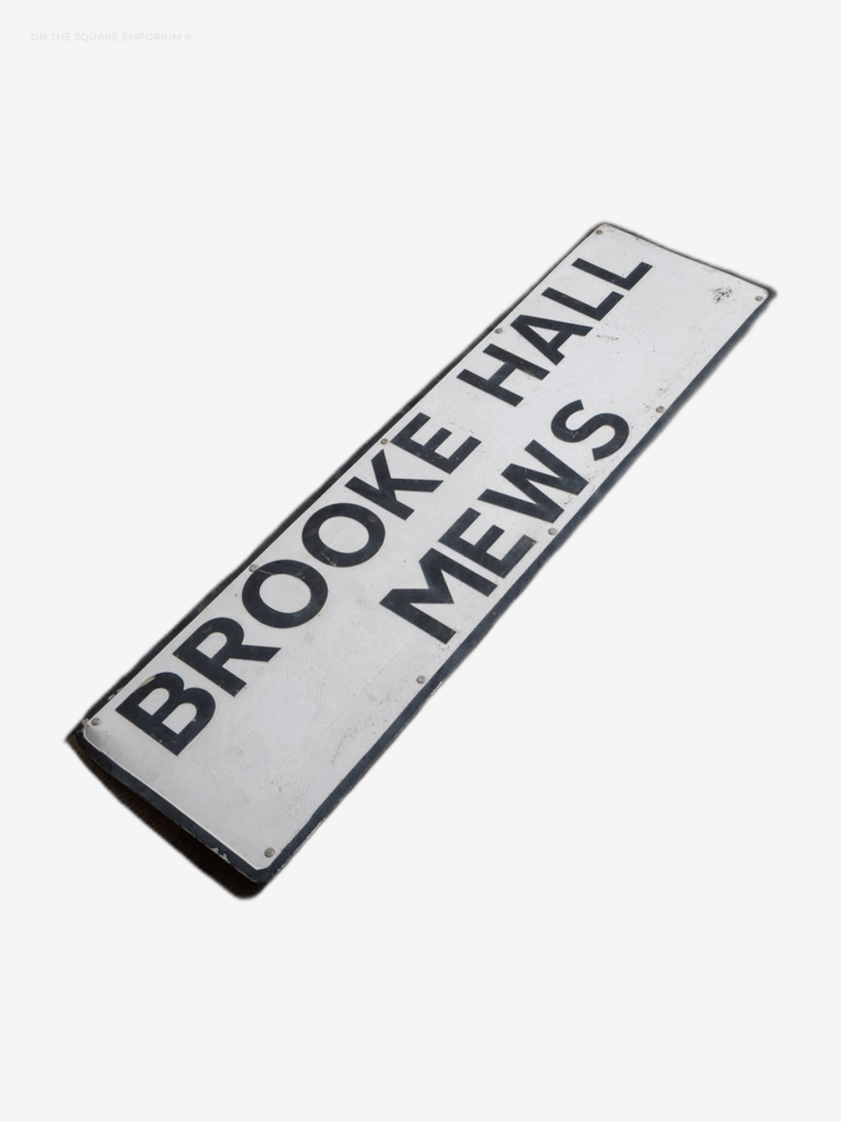 Street Sign - Brooke Hall Mews