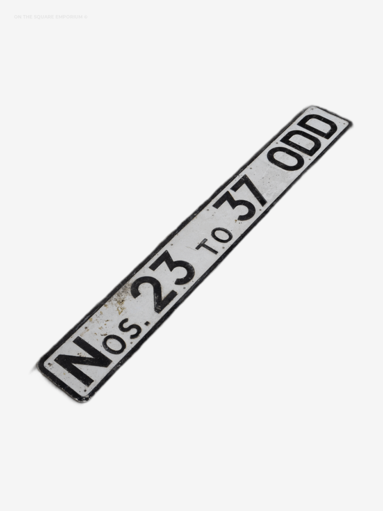 Street Sign - Nos. 23 to 37 Odd