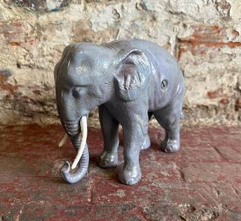 Cast Iron Elephant Money Bank with Coin Slot