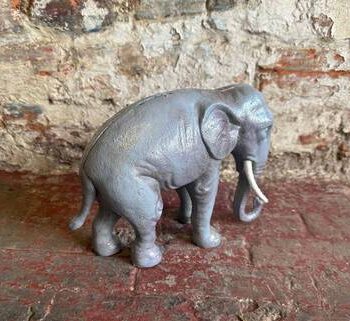 Cast Iron Elephant Money Bank with Coin Slot