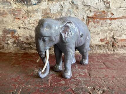Cast Iron Elephant Money Bank with Coin Slot