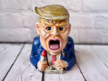 Donald Trump Style Cast Iron Money Box with Nuke