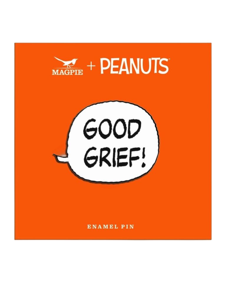 Magpie Peanuts 'Good Grief!' Speech Bubble Enamel Pin Badge