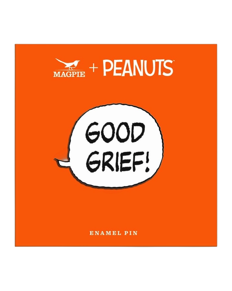 Magpie Peanuts ‘Good Grief!’ Speech Bubble Enamel Pin Badge