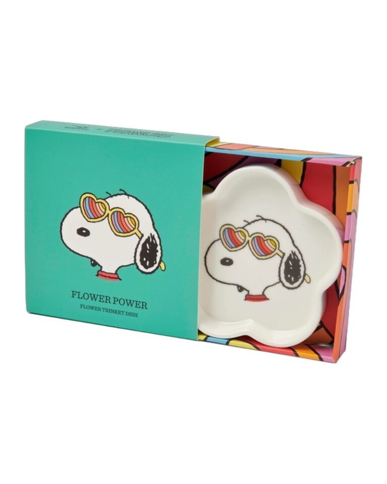 Peanuts 'Flower Power' Ceramic Trinket Dish in Gift Box
