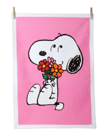 Peanuts Love Is in Bloom Tea Towel