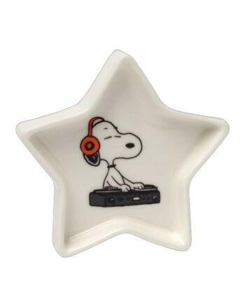 Peanuts Superstar DJ Snoopy Ceramic Star Trinket Dish Holder