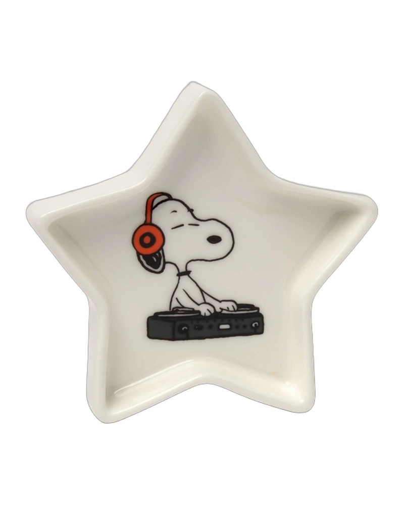 Peanuts Superstar DJ Snoopy Ceramic Star Trinket Dish Holder